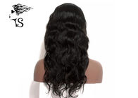 Kinky Straight Indian Remy Human Hair Lace Front Wigs For African American 130% Density