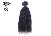Natural Black 8A Virgin Brazilian Curly Hair , Brazilian Human Hair Extensions
